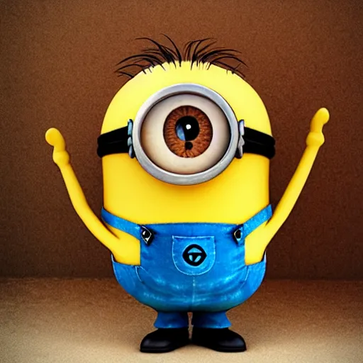 Prompt: realistic photograph of a minion, if it were a real person