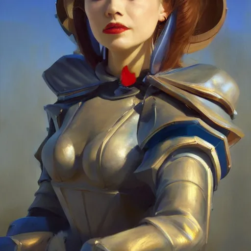 Image similar to greg manchess portrait painting of partially armored alice from alice in wonderland as overwatch character, medium shot, asymmetrical, profile picture, organic painting, sunny day, matte painting, bold shapes, hard edges, street art, trending on artstation, by huang guangjian, gil elvgren, ruan jia, randy vargas, greg rutkowski