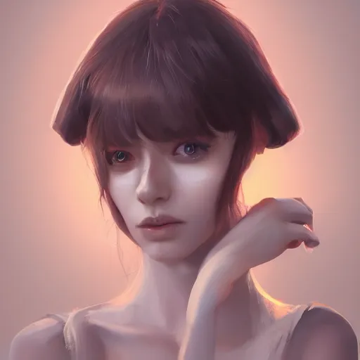 Image similar to beautiful girl character concept style, by Mateusz Urbanowicz, beautiful girl, 8k character concept art, by WLOP, cinematic lighting, trending on artstation, symmetrical portrait symmetrical, highly detailed CGsociety, hyper