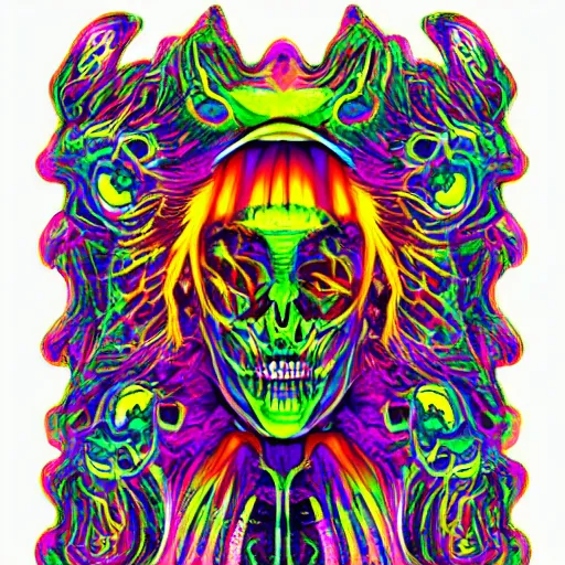 Image similar to psychedelic monster