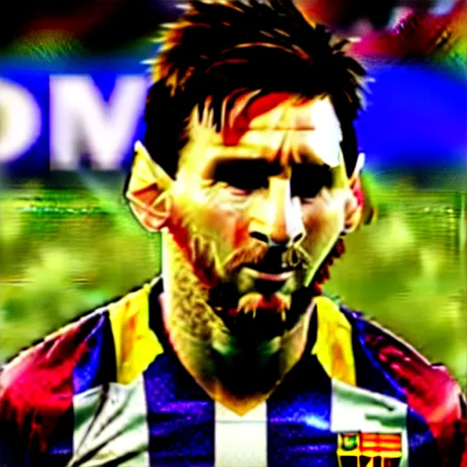 Image similar to Lionel Messi in WandaVision very detailed 4k quality super realistic