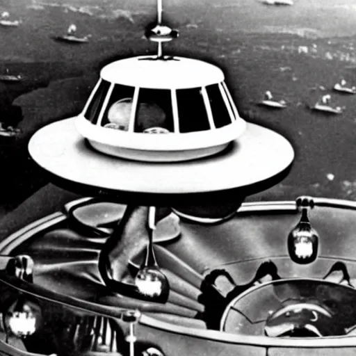 Image similar to flying saucer 1 9 4 0 s