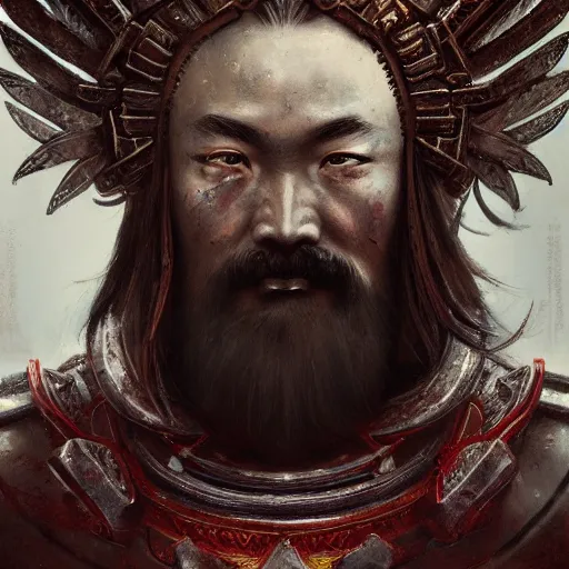 Image similar to guan yu, high detail, dramatic light, digital art, painted by seb mckinnon, painted by greg rutkowski, trending on artstation