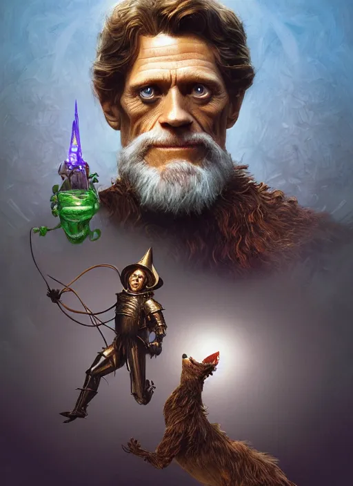 williem dafoe as the wizard of oz, intricate, d & d, | Stable Diffusion ...