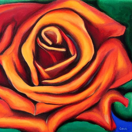 Image similar to rose by georgia okeeffe