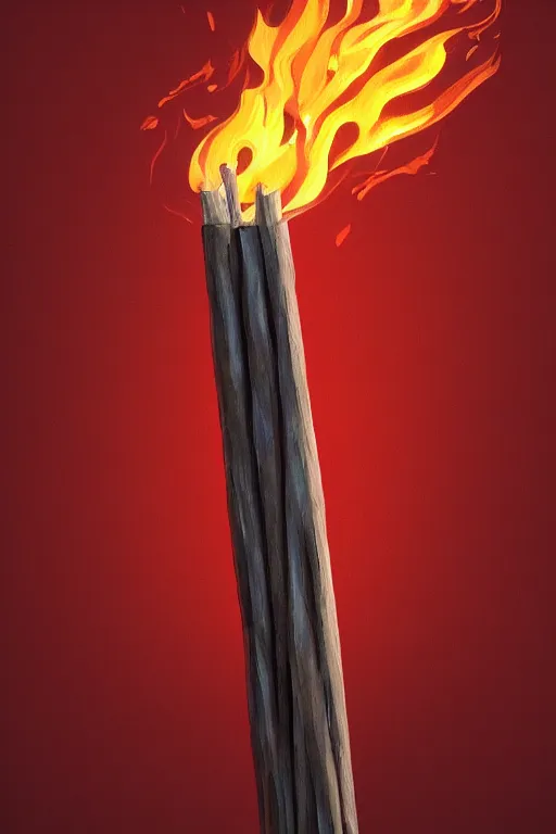 Image similar to burning matchstick, abstract, artstationHD, artstationHQ, r/art, pixiv