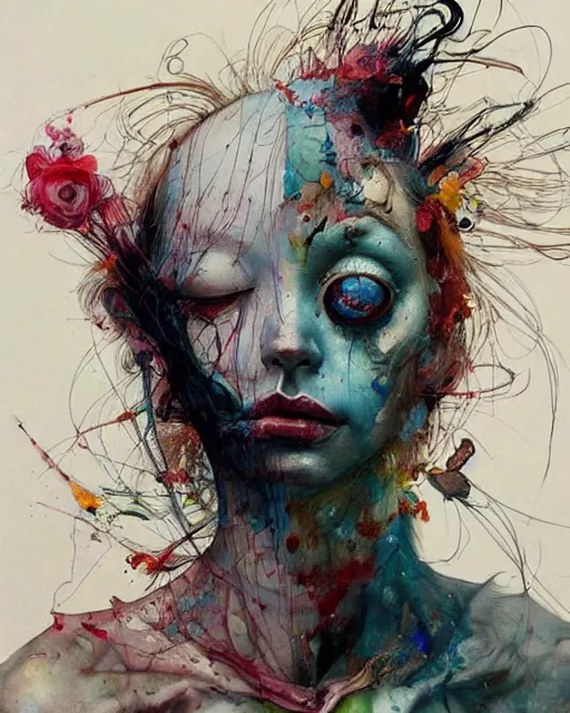 Image similar to there is ugliness in beauty, but there is also beauty in ugliness. in the style of adrian ghenie, esao andrews, jenny saville, edward hopper, surrealism, dark art by james jean, takato yamamoto