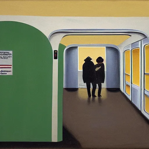 Image similar to subway exit, by o. louis guglielmi