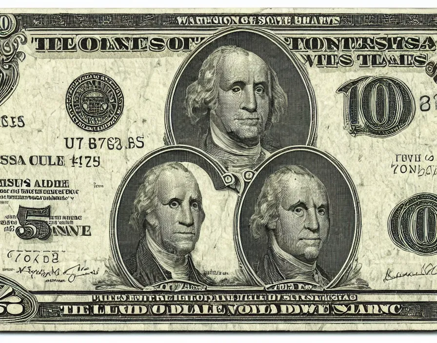 Image similar to rectangular photograph of $ 5 0 u. s. currency note