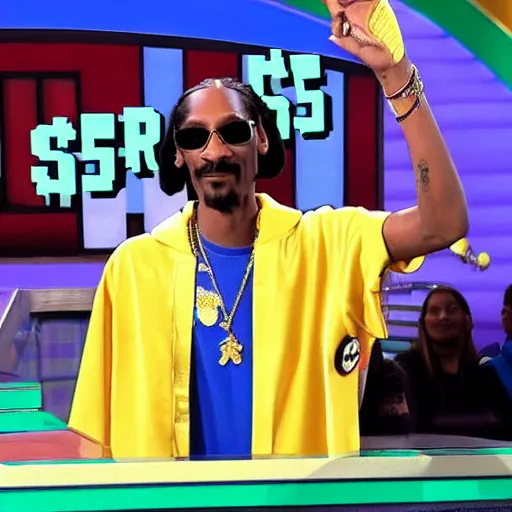 Prompt: snoop dogg on the price is right