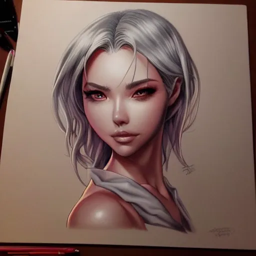 Image similar to Art made by Artgerm