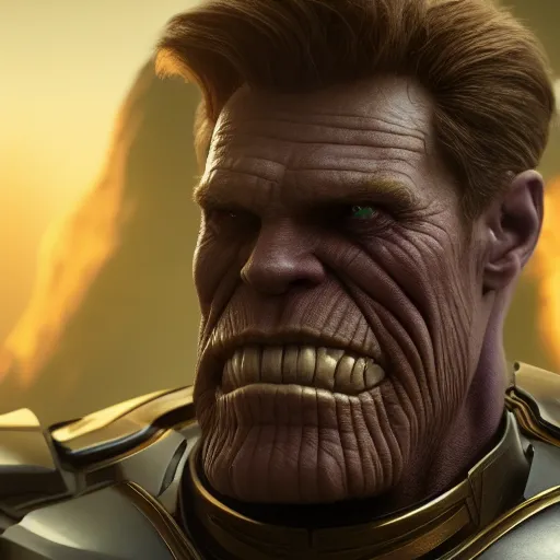 Prompt: Willem Dafoe is Thanos, hyperdetailed, artstation, cgsociety, 8k