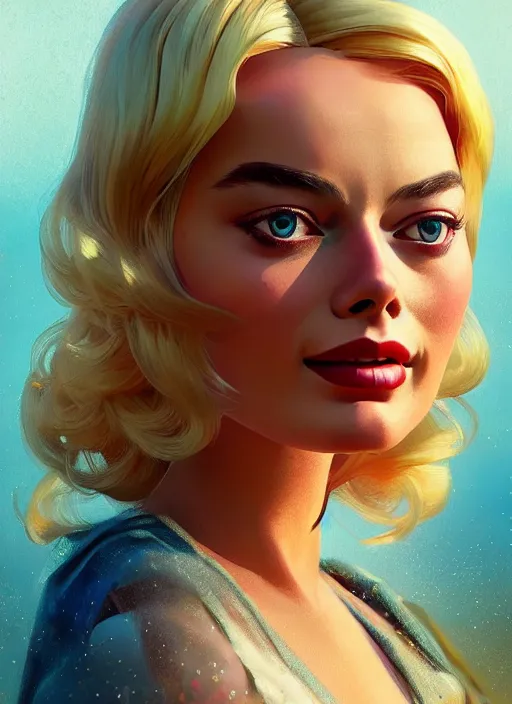 Prompt: margot robbie as a barbie doll, path traced, highly detailed, high quality, digital painting, alena aenami, lilia alvarado, shinji aramaki, karol bak, alphonse mucha, tom bagshaw