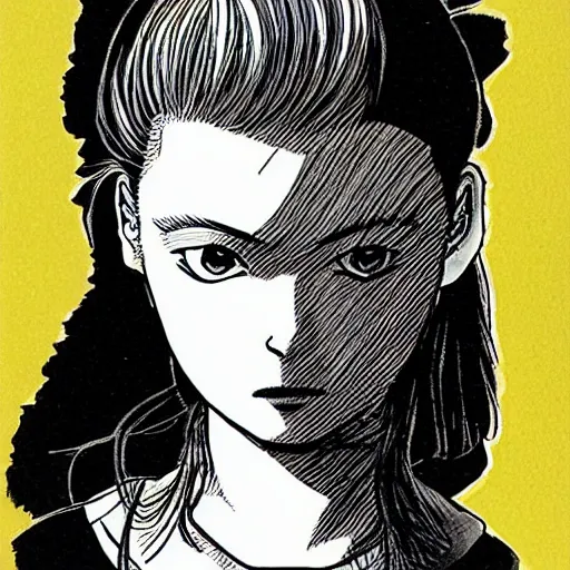 Image similar to young girl by naoki urasawa, detailed, manga, illustration