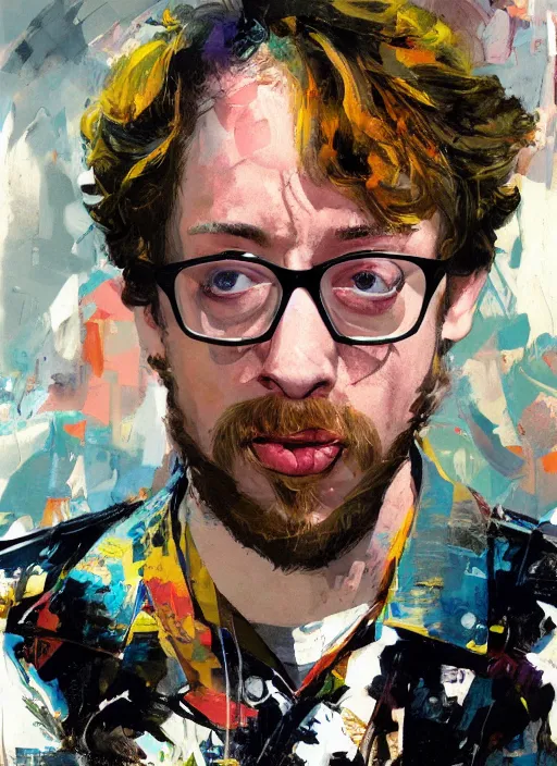 Prompt: Sam Hyde by John Berkey, rule of thirds, sigma look, beautiful, smooth, in intergalactic hq