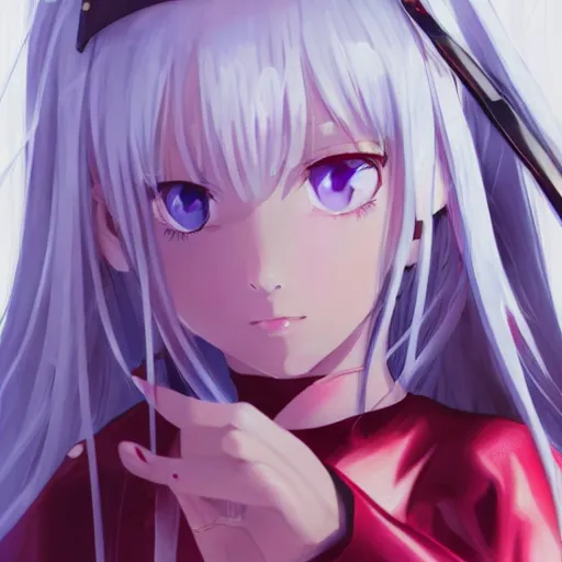 Image similar to beautiful image of illya von einzbern from fate / stay night, high details, high resolution, noise filtered, artstation, 4 k, highly detailed, high quality, digital painting masterpiece, beautiful brush strokes