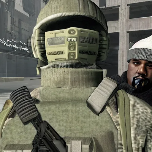 Image similar to Kanye west in MW2