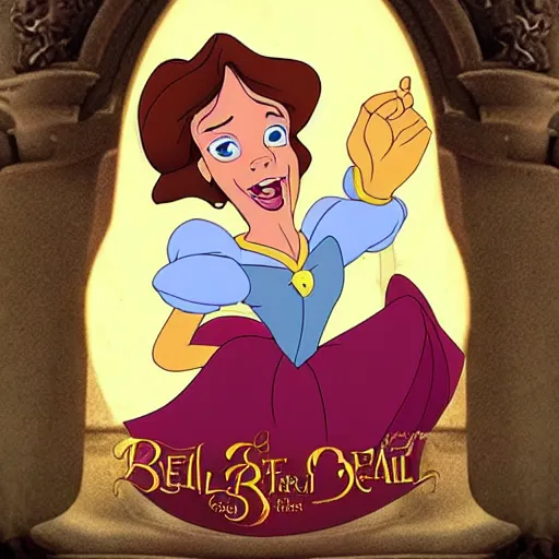 Prompt: child of belle and the beast from beauty and the beast