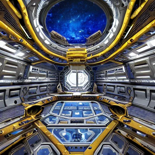 Image similar to majestic ornate space station, photorealistic, ultra-detailed, 4k high resolution, HDR shot, cinematic lighting