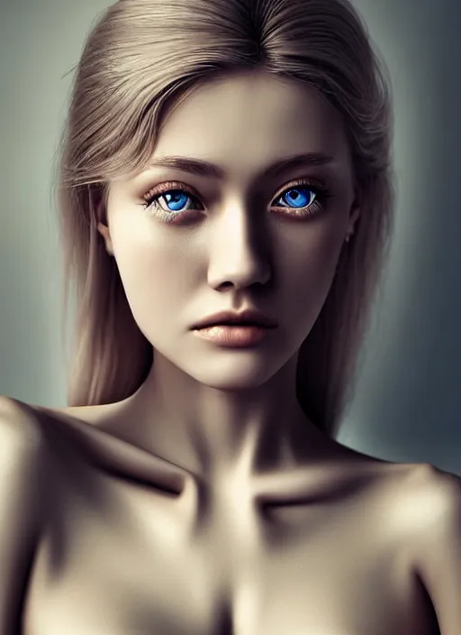 Image similar to a gorgeous norwegian female photo, professionally retouched, soft lighting, realistic, smooth face, full body shot, torso, dress, perfect eyes, sharp focus on eyes, 8 k, high definition, insanely detailed, intricate, elegant, art by jason chan