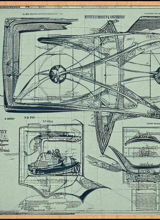 Image similar to pacific rim drift cross - section blueprints by thomas hubert. in the style of a 1 9 0 3 patent design diagram