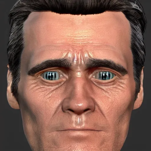 Image similar to UV Texture map of jim carrey face, game textures, call of duty textures