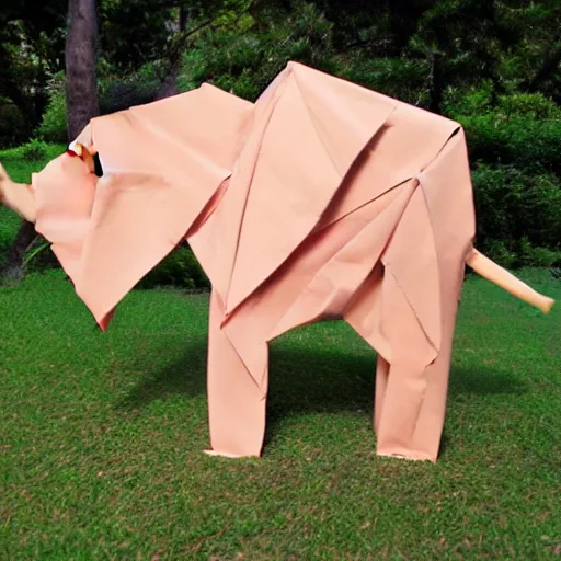 Image similar to elephant origami