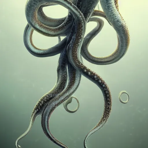 Image similar to tentacles artwork by yoshitaka amano, white background, extremely detailed, octane rendering, sharp focus, volumetric light, particles