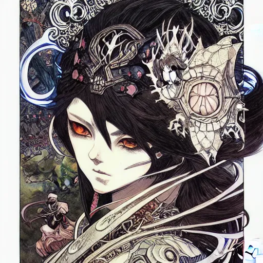 Image similar to prompt: Portrait painted in world of Warcraft style drawn by Vania Zouravliov and Takato Yamamoto, inspired by Fables, intricate acrylic gouache painting, high detail, sharp high detail, manga and anime 2000