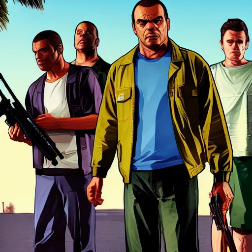 Image similar to GTA V in annihilation movie style