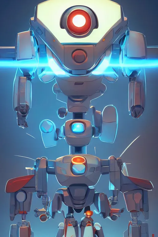 Image similar to metabots medabots medarotto medarot robot minimalist comics, behance hd by jesper ejsing, by rhads, makoto shinkai and lois van baarle, ilya kuvshinov, rossdraws global illumination ray tracing hdr radiating a glowing aura