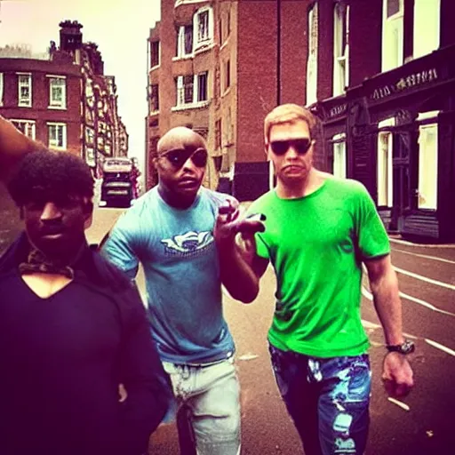 Image similar to “Incredible Hulks walking around Marylebone High St hq movie still”