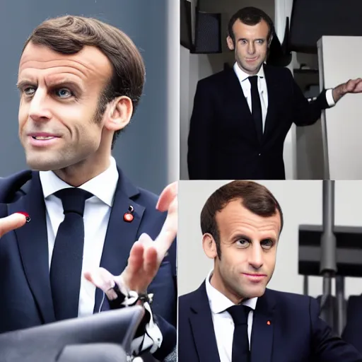 Image similar to Emmanuel Macron doing a Jojo Pose, anime series style, Jojo\'s Bizarre Adventure style