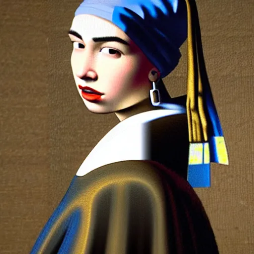 Image similar to dua lipa, johannes vermeer, ultra detailed, cinematic