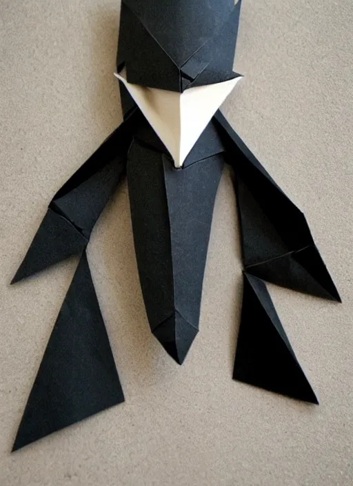 Image similar to nosferatu origami