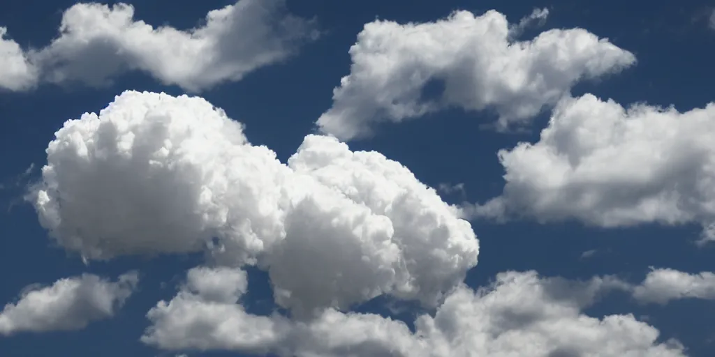 Prompt: one realistic cloud over black background photography