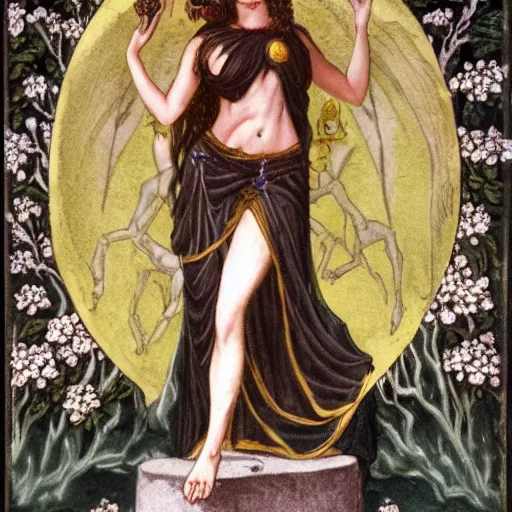 Image similar to persephone as goddess of death