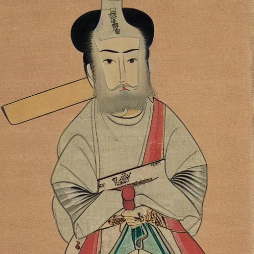 Prompt: isshin sword saint holding a pistol, detailed