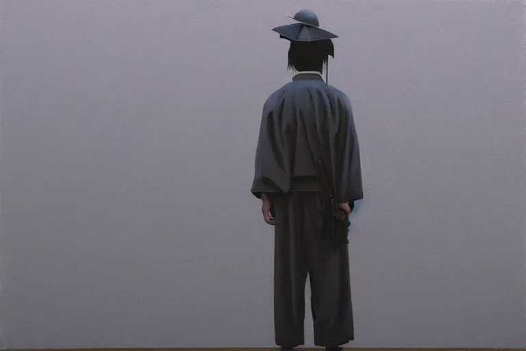 Prompt: samurai with artwork by tim eitel