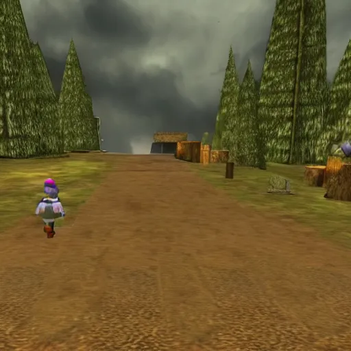 Image similar to a screenshot of a playstation 2 game