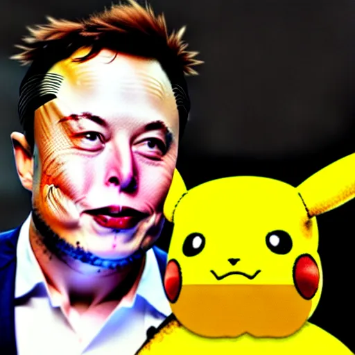 Prompt: elon musk wearing a pikachu costume