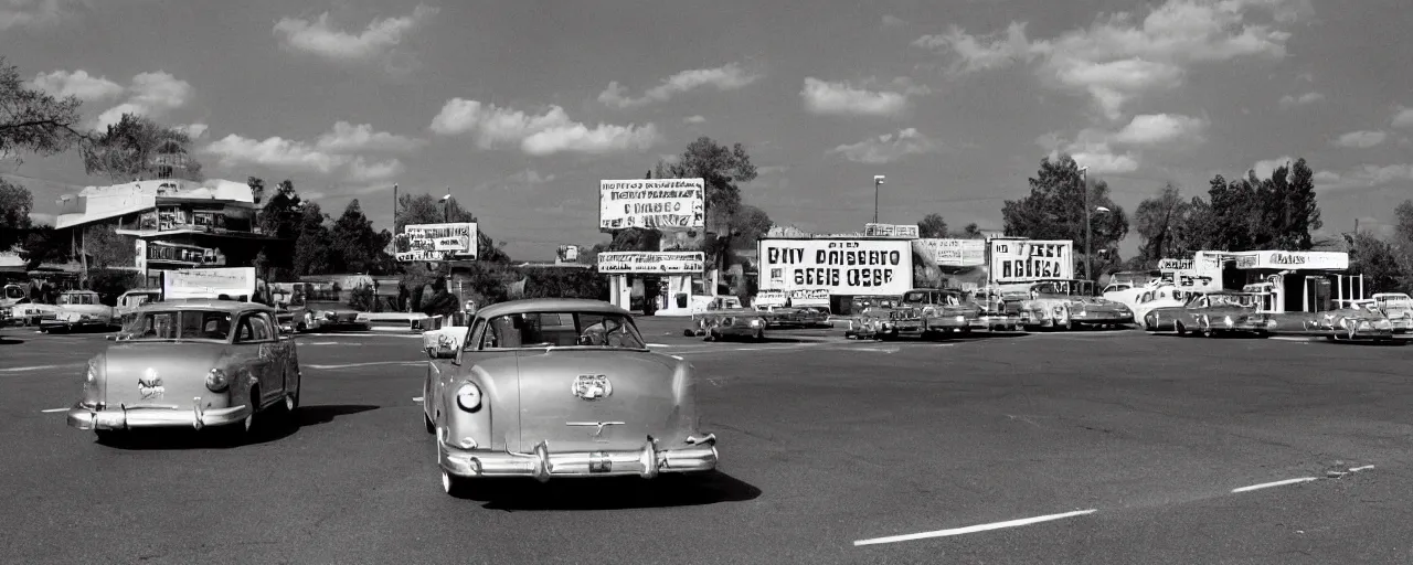 Prompt: 1 9 5 0 s drive in movie, featuring spaghetti on screen, in the style of michael kenna, kodachrome,