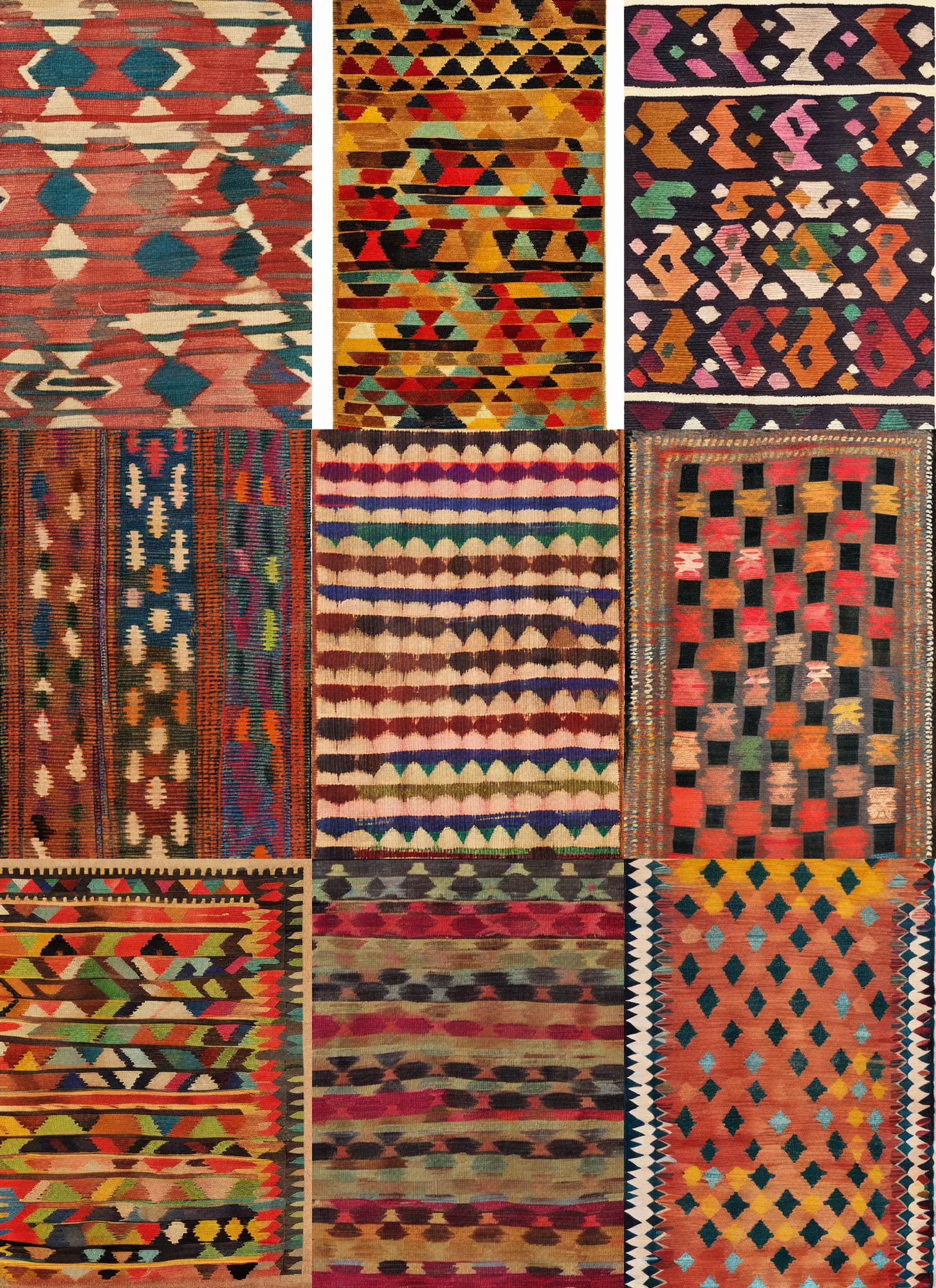 Prompt: kilim pattern