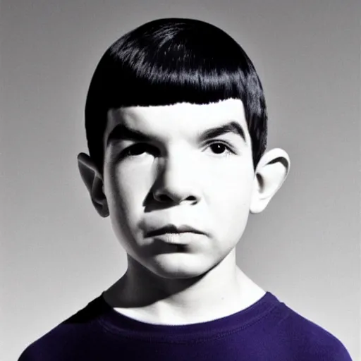 Image similar to young spock
