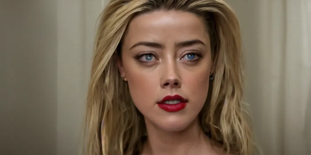 Prompt: amber heard poops on a bed, motion blur, real life, spotted, leaked, ultra realistic face, accurate, 4 k, movie still, uhd, sharp, detailed, cinematic, render, modern