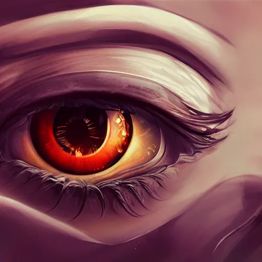 Prompt: Eye of the Gods, concept art, highly detailed, digital art, 4k, by Oksana Dobrovolska