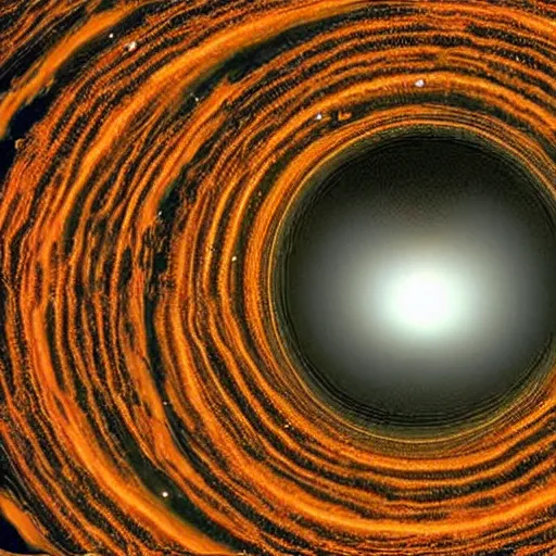 Image similar to black hole event horizon