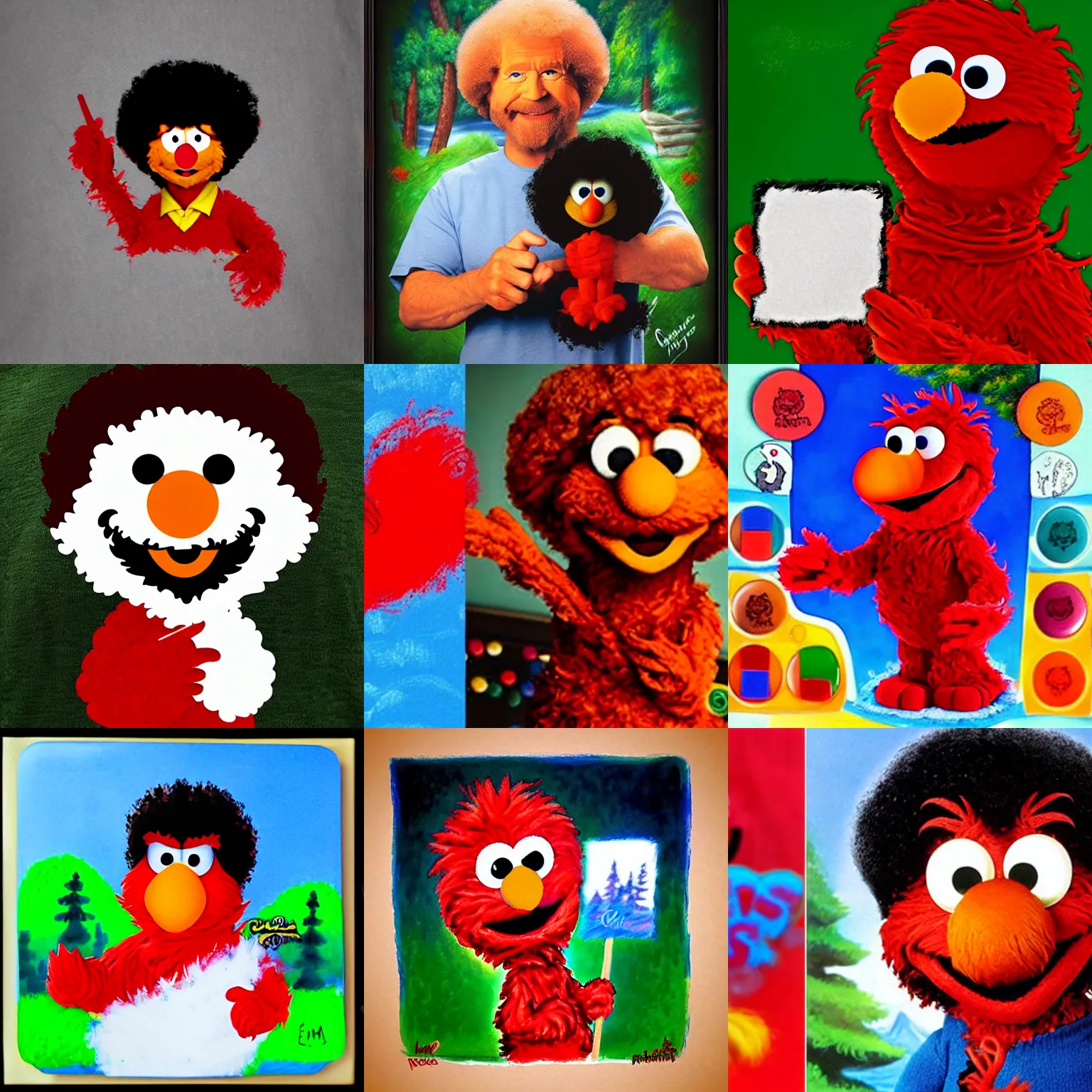 elmo as bob ross | Stable Diffusion | OpenArt