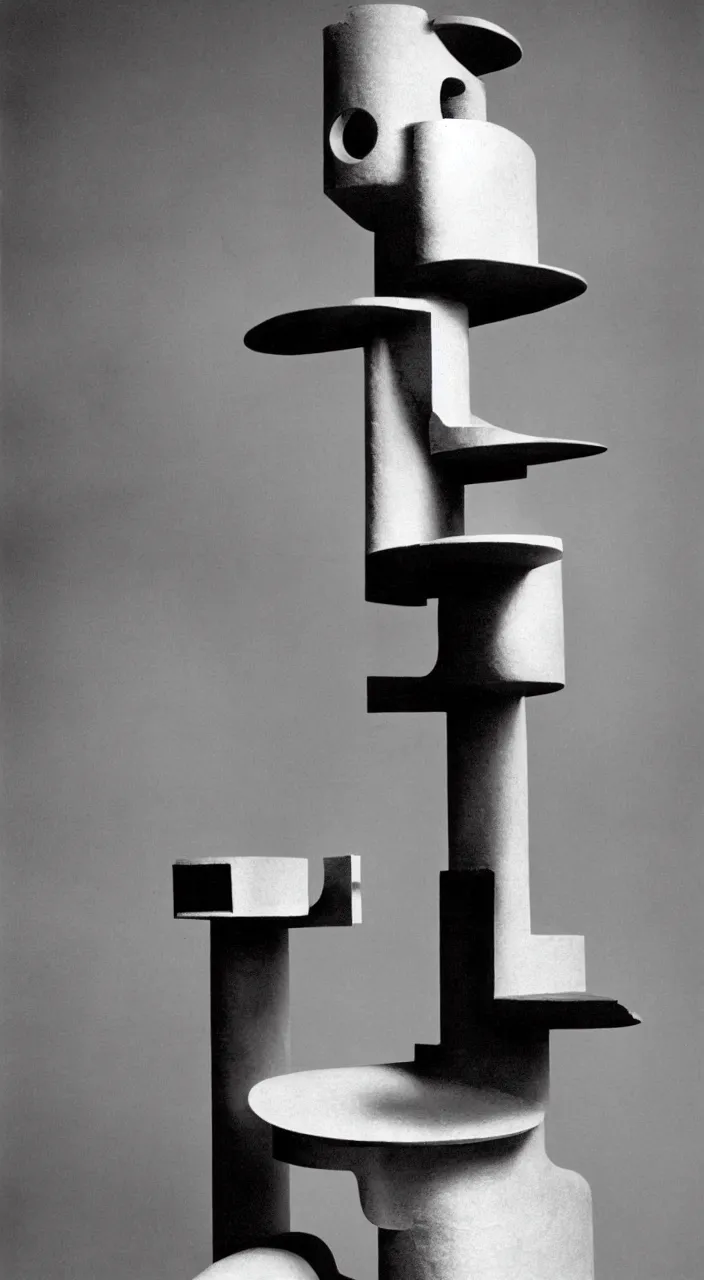 Image similar to a cat tower designed by isamu Noguchi, 90’s photography,