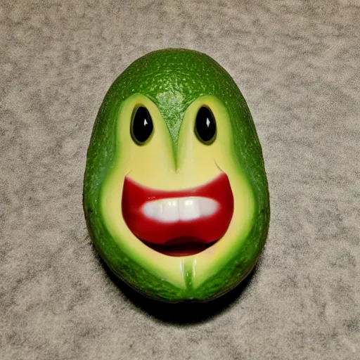 Image similar to friendly avacado with a smile, highly detailed, extremely high quality, hd, 4 k, 8 k, professional photographer, 4 0 mp, lifelike, top - rated, award winning, realistic, detailed lighting, detailed shadows, sharp, no blur, edited, corrected, trending